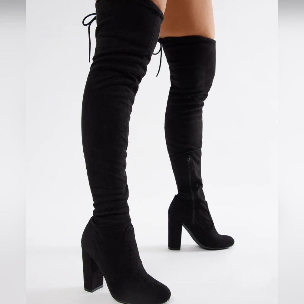 Thigh High Boots - Black